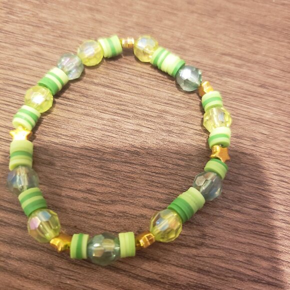 Green bead bracelet - Picture 3 of 3